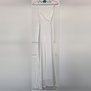 100% silk gown (white)